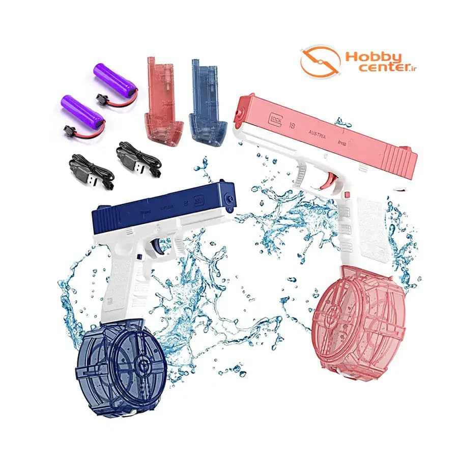 تفنگ آبپاش شارژی چراغدار BART WATER GUN