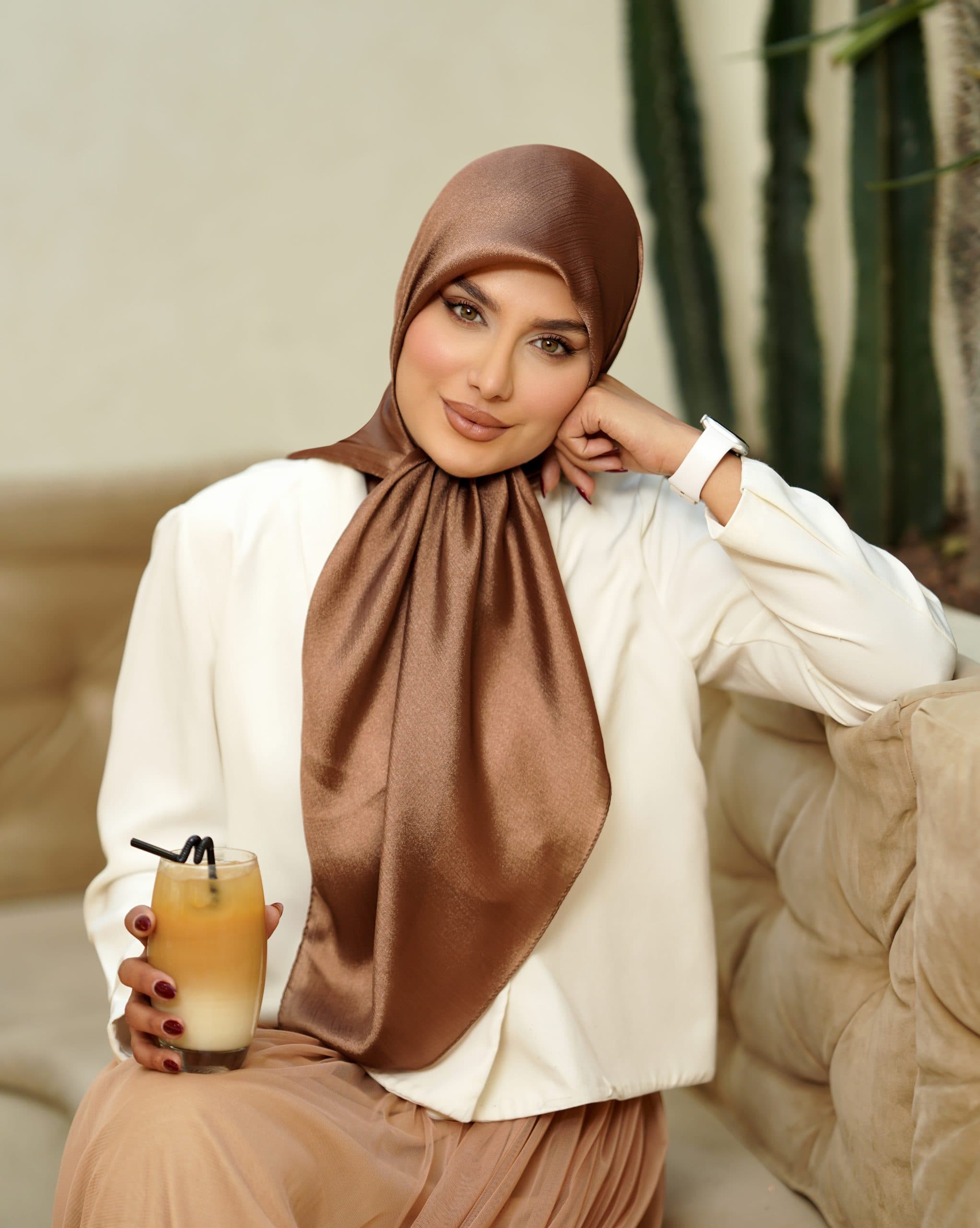 روسری ابریشم کریستال در 9 رنگ سایز ۹۵ | کد ۳۶۸