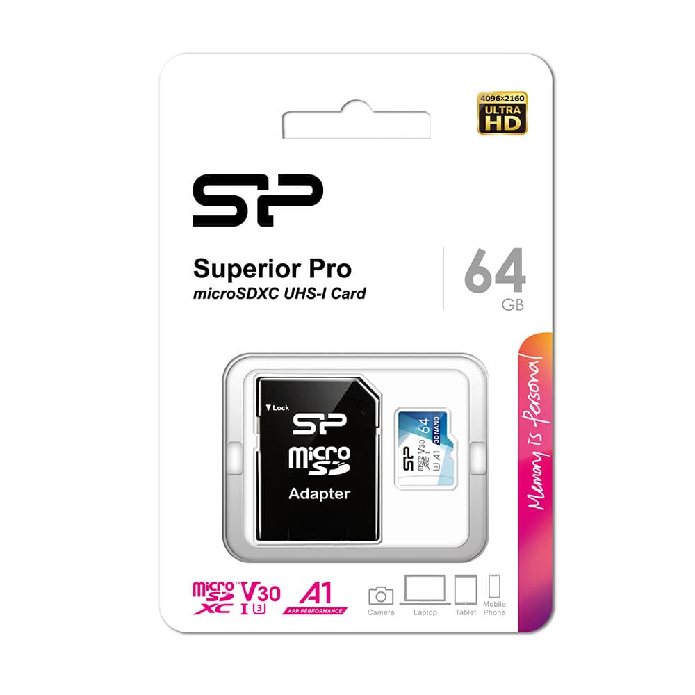 کارت حافظه سیلیکون پاور64گیگ Superior Pro color A1 V30 — تصویر ۸