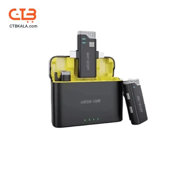 میکروفون یقه ای بی‌سیم گرین لاین مدل GN 3 IN 1 MIC360D — تصویر ۶
