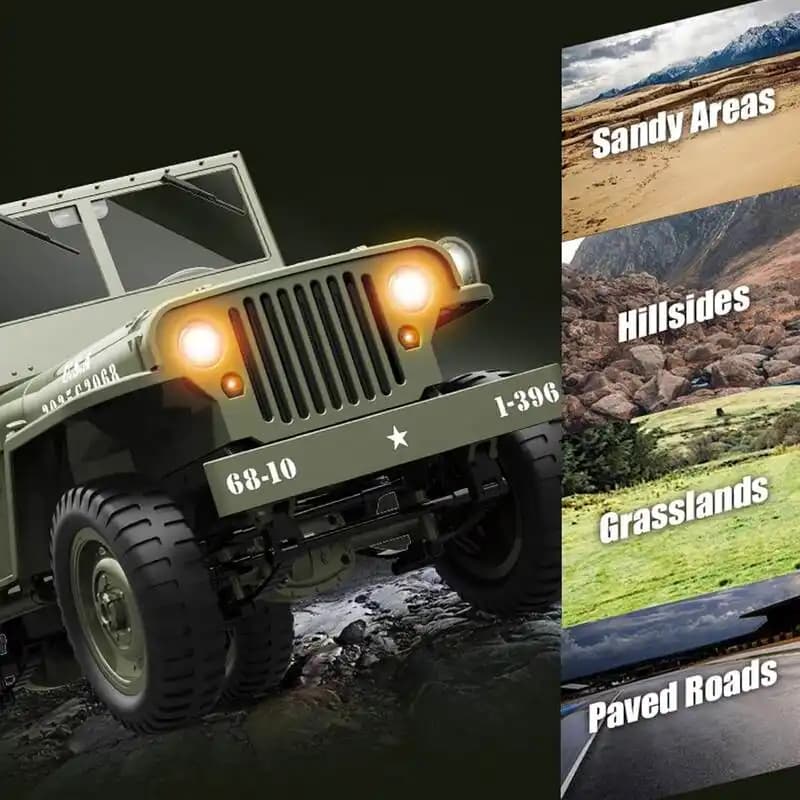 جیپ ارتشی کنترلی Military jeep D888 — تصویر ۲