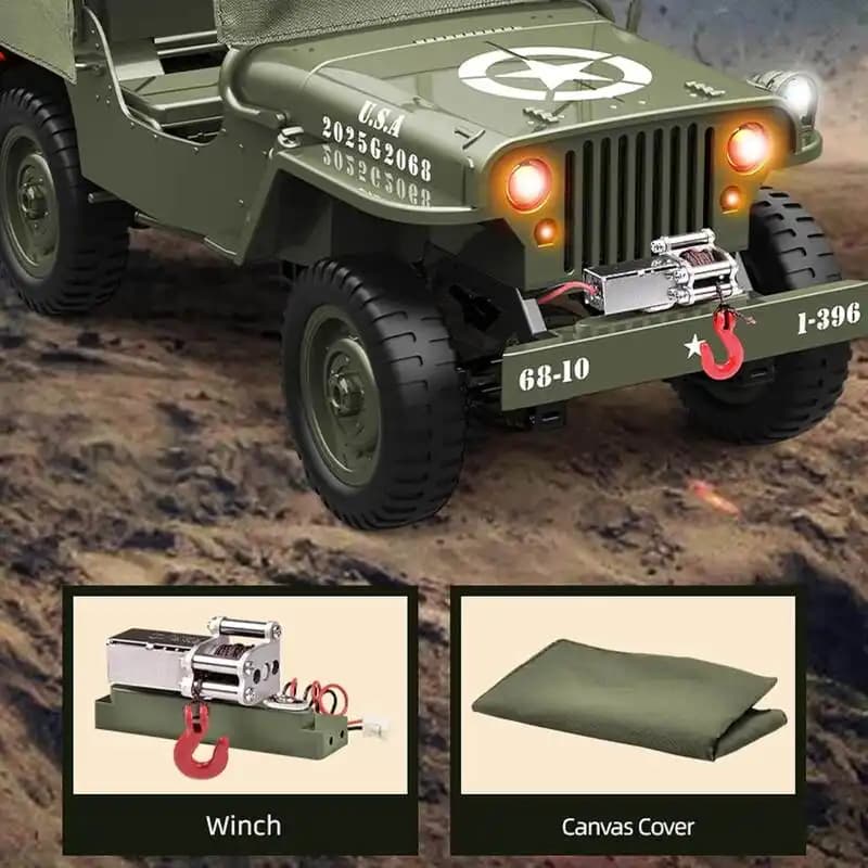 جیپ ارتشی کنترلی Military jeep D888 — تصویر ۶