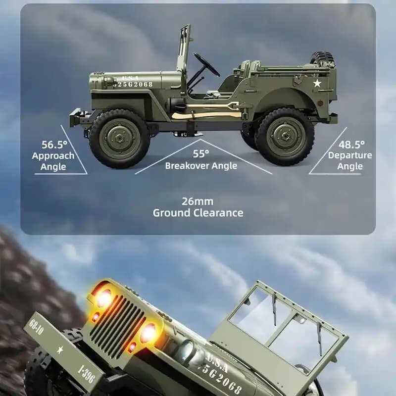 جیپ ارتشی کنترلی Military jeep D888 — تصویر ۴