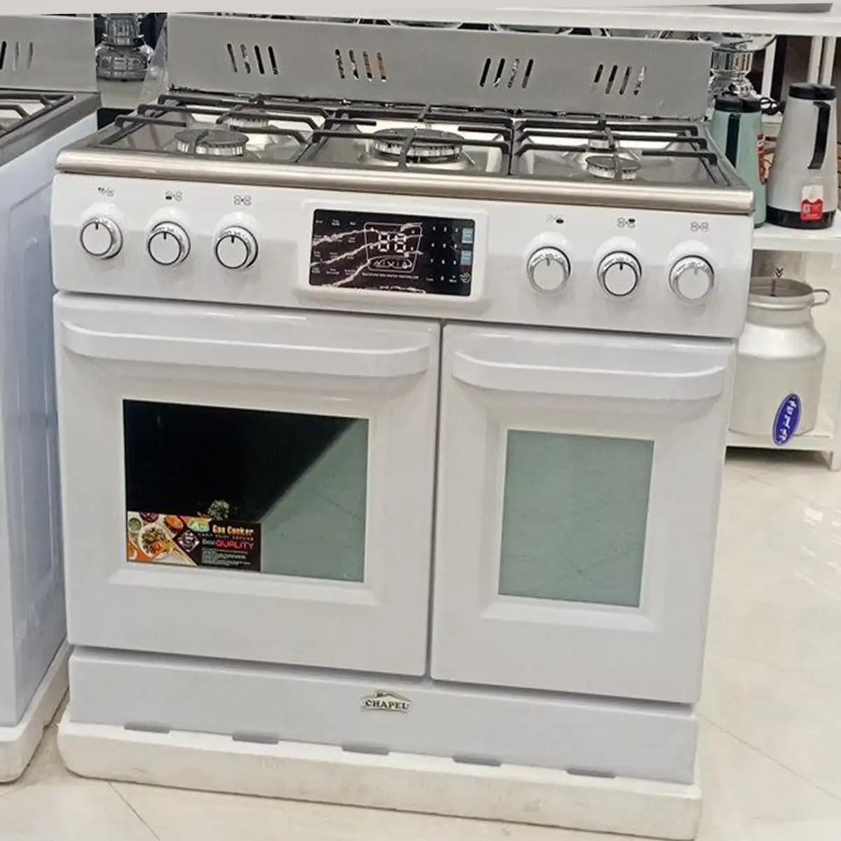 اجاق گاز طرح فر صفحه استیل چاپل مدل 540N — تصویر ۴