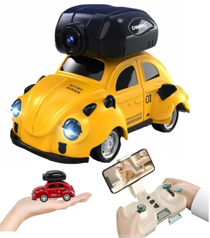 ماشین کنترلی دوربین دار فولکس واگن بیتل Mini Racing مدل ZY004 با مقیاس 1:45 — تصویر ۹