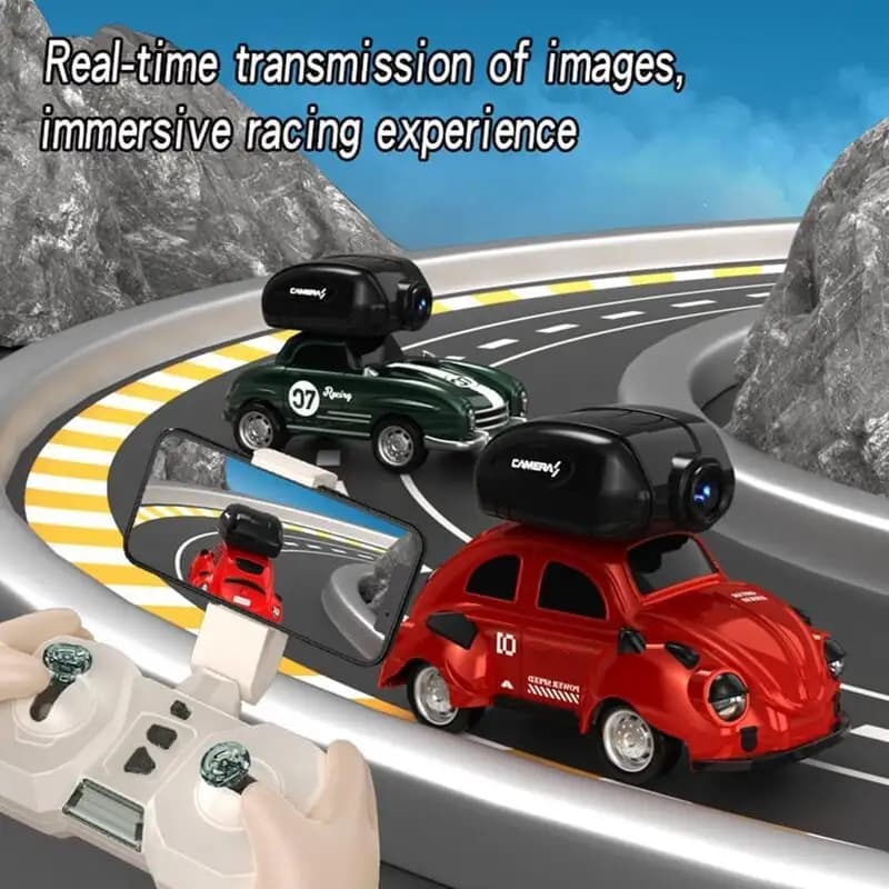 ماشین کنترلی دوربین دار فولکس واگن بیتل Mini Racing مدل ZY004 با مقیاس 1:45 — تصویر ۱۱