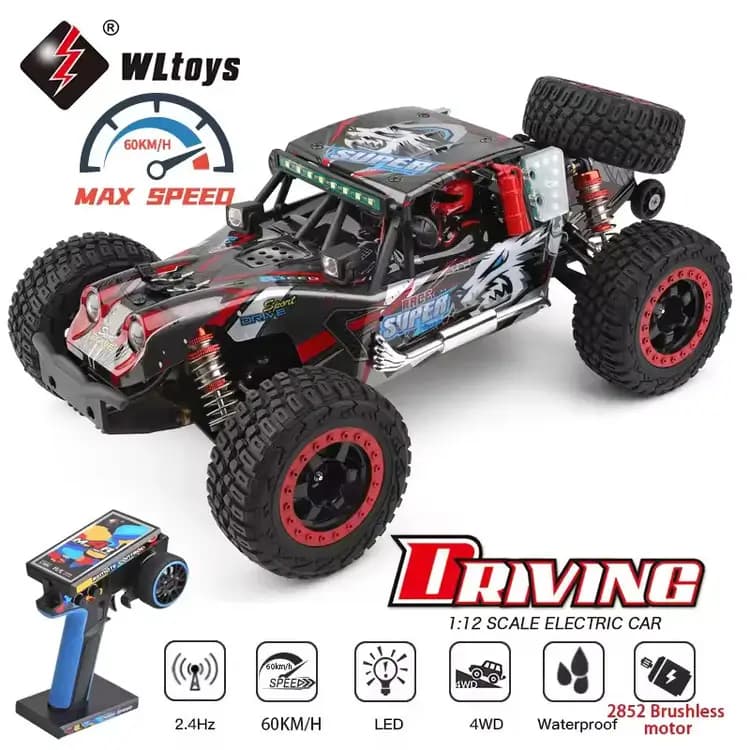ماشین کنترلی آفرود WLtoys 124028 — تصویر ۸
