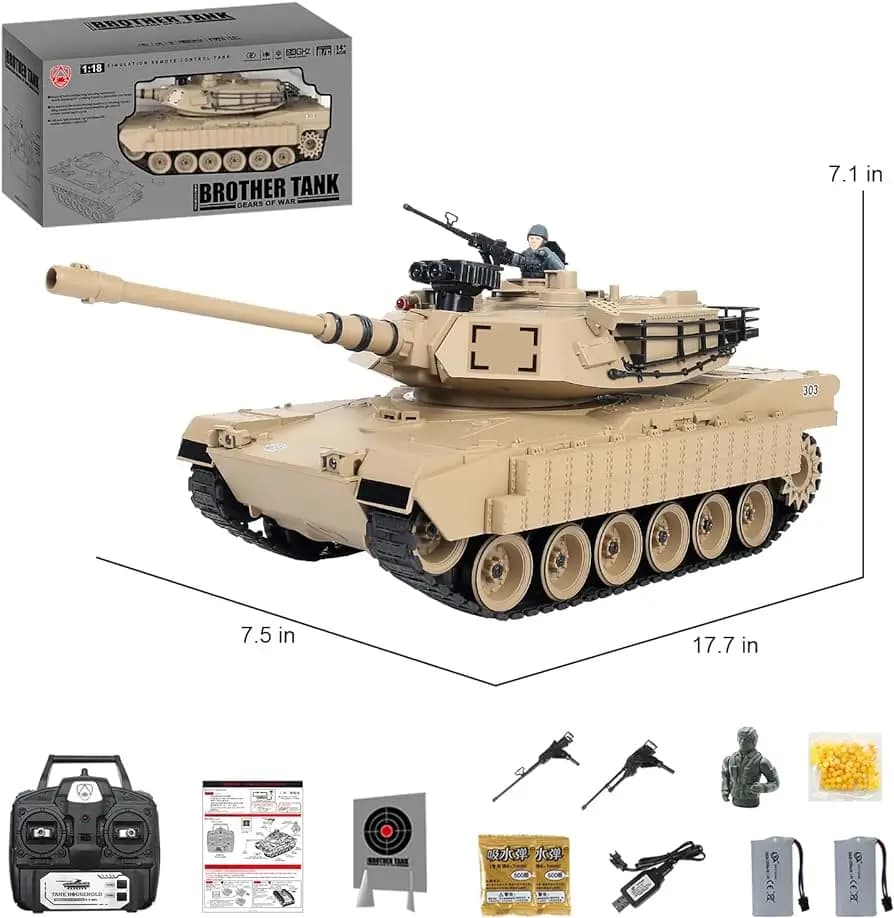 تانک کنترلی BROTHER TANK مدل ZY021 کد T-90A — تصویر ۸