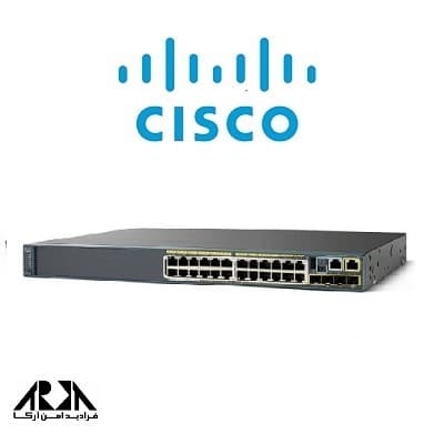 سوییچ 24 پورت سیسکو مدل WS-C2960-S24PS-L ریفر — تصویر ۲