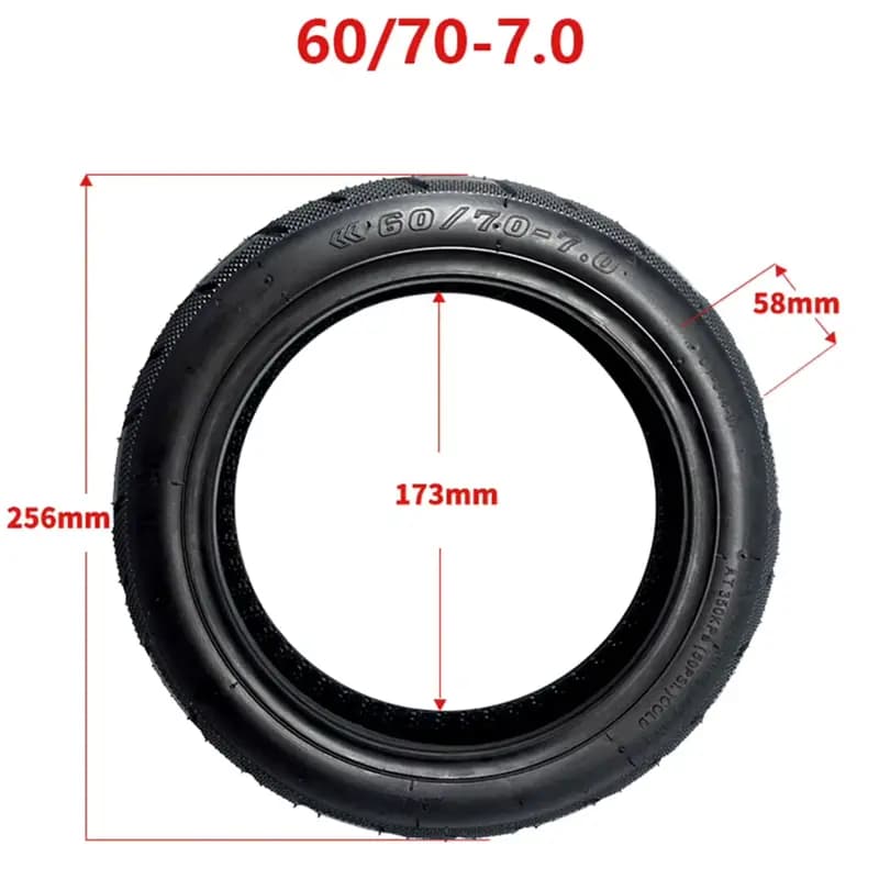 لاستیک تیوبلس سایز 7-60/70 مناسب اسکوتر شیائومی 4 پرو — تصویر ۷
