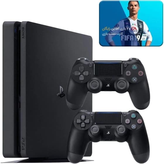 کنسول بازی سونی کپی خور PS4 Slim | حافظه 1 ترابایت + یک دسته اضافه کارکرده — تصویر ۲