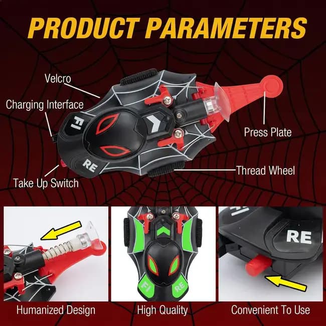 دستکش پرتاب تار عنکبوت اسپایدرمن (Cobweb Launcher) — تصویر ۴