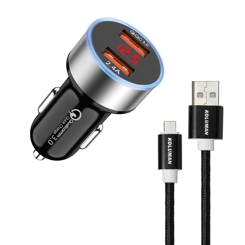 شارژر فندکی کلومن مدل KC-C06 به همراه کابل MICRO USB — تصویر ۹