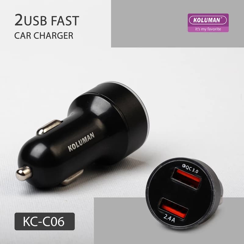 شارژر فندکی کلومن مدل KC-C06 به همراه کابل MICRO USB — تصویر ۱۰