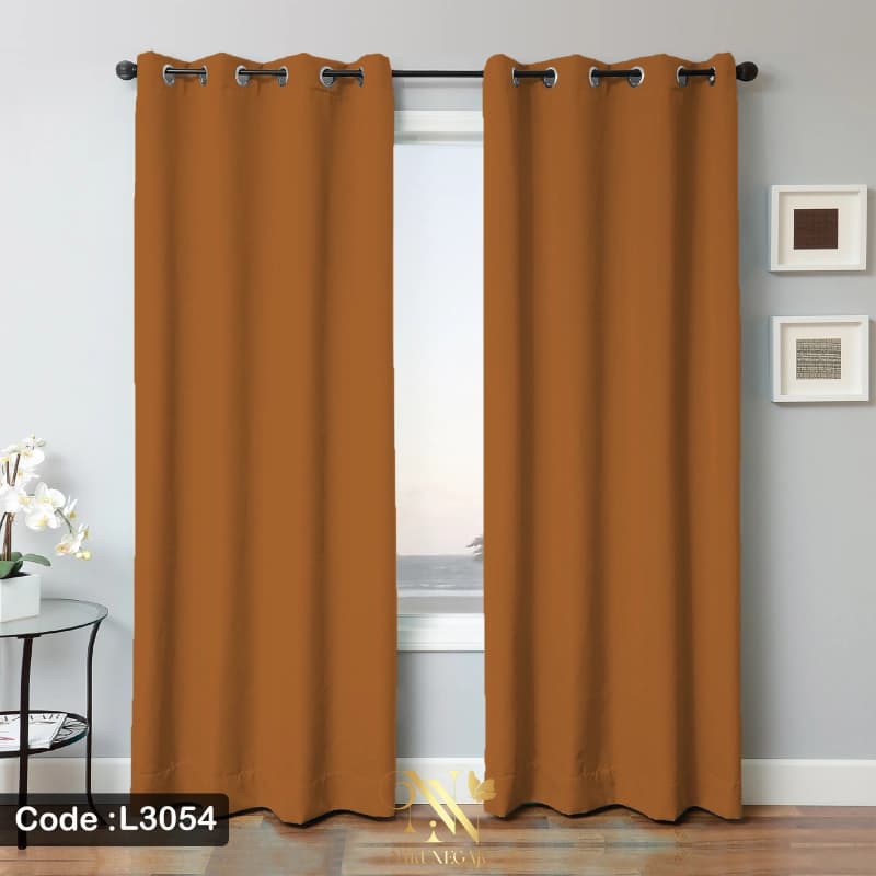 پرده کتان پانچ قهوه ای سلینا Selina — تصویر ۸