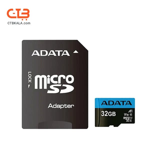 کارت حافظه microSDHC ADATA 32GB premier A1 v10 کلاس 10 UHS-I سرعت 100MB/s همراه با آداپتور — تصویر ۷