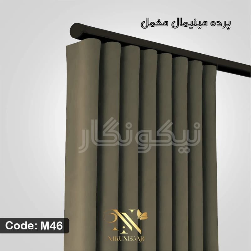 پرده مخمل مینیمال طوسی (کالیفرنیا) — تصویر ۴