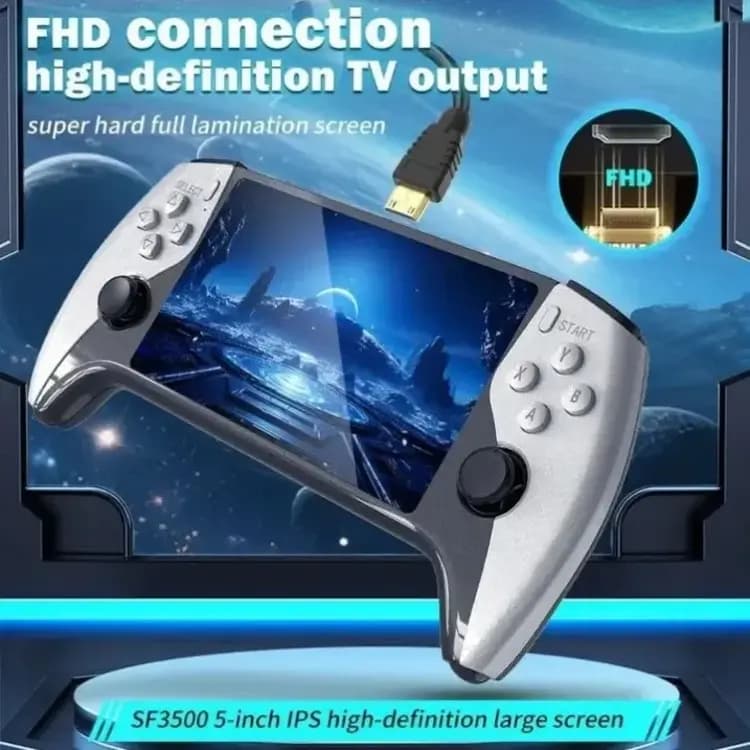 کنسول بازی دستی مدل SF3500 PRO با ۲ دسته بیسیم و حافظه ۲ گیگابایت — تصویر ۹