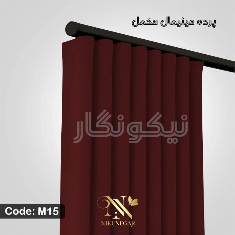 پرده مخمل مینیمال قرمز (کالیفرنیا) — تصویر ۴