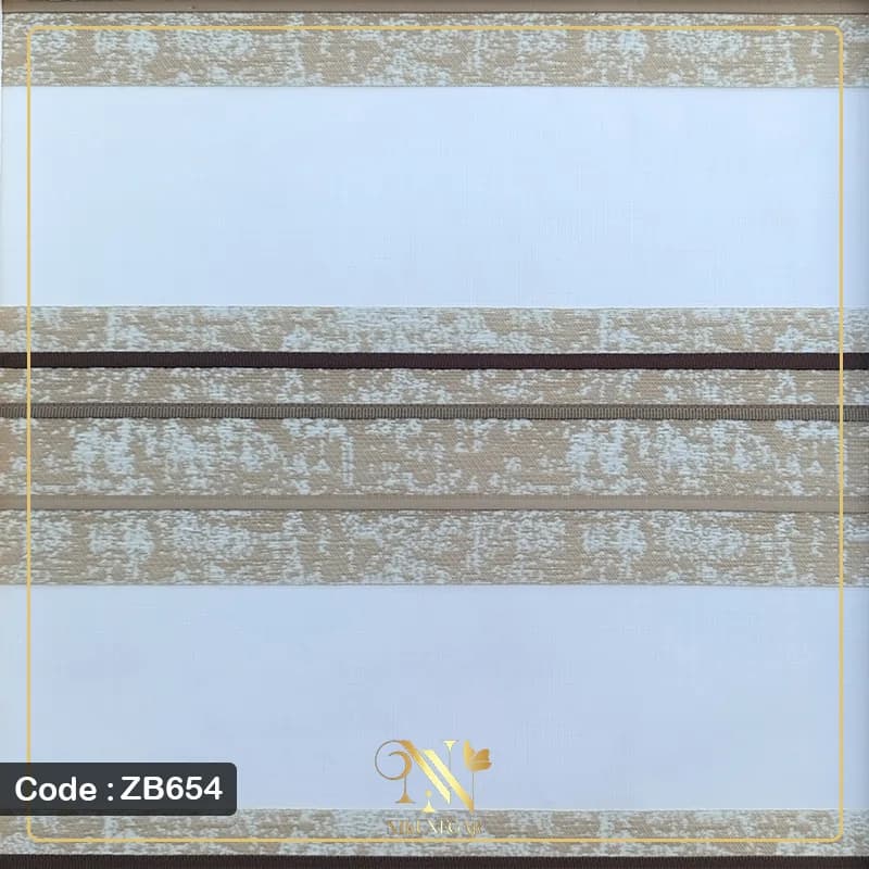 پرده زبرا پلیسه مدل ZB654