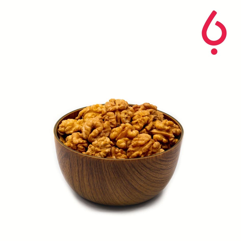 مغز گردو تفت داده بی نمک