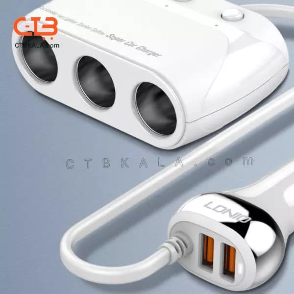 شارژر فندکی الدینیو مدل C504 — تصویر ۲