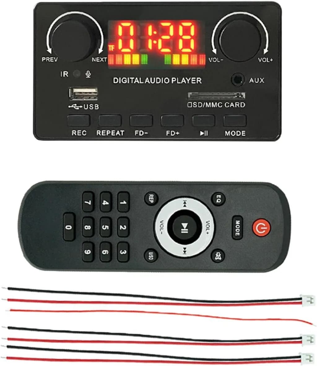 پنل پخش کننده صوتی بلوتوثی با آمپلی فایر 2x40W مدل D125 — تصویر ۵