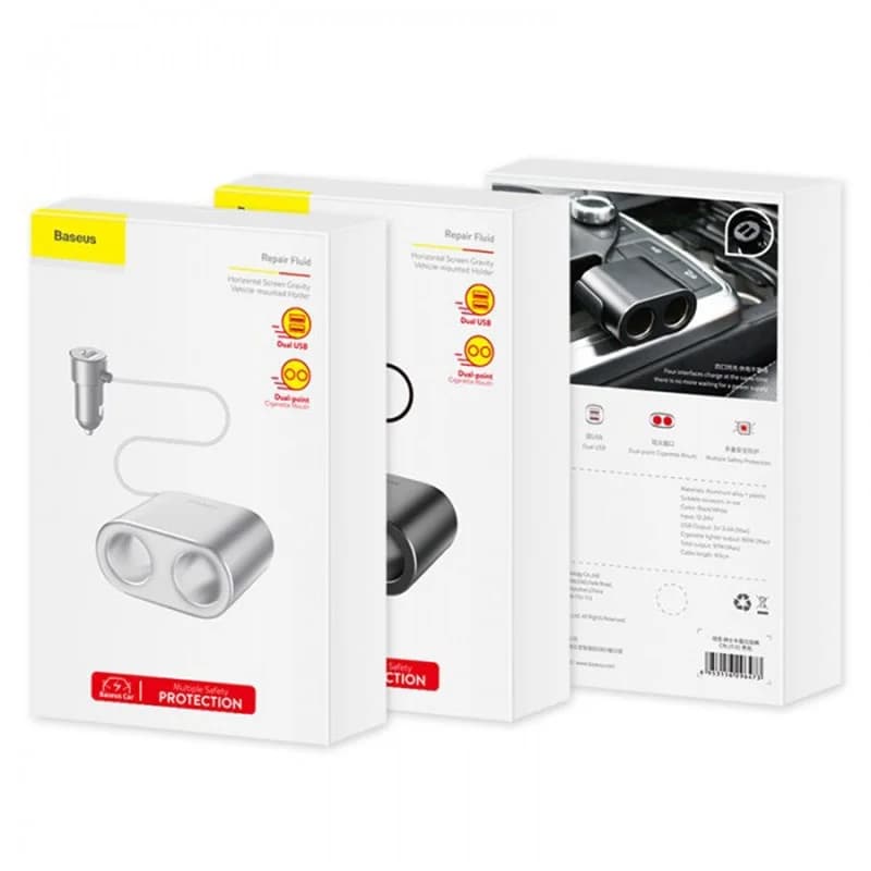 شارژر فندکی فست شارژ 80 وات BASEUS مدل CRDYQ-0S