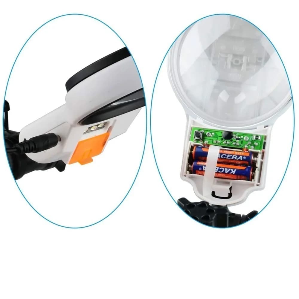گیره مونتاژ مدل MG16129AC با ذره بین و پایه هویه — تصویر ۷
