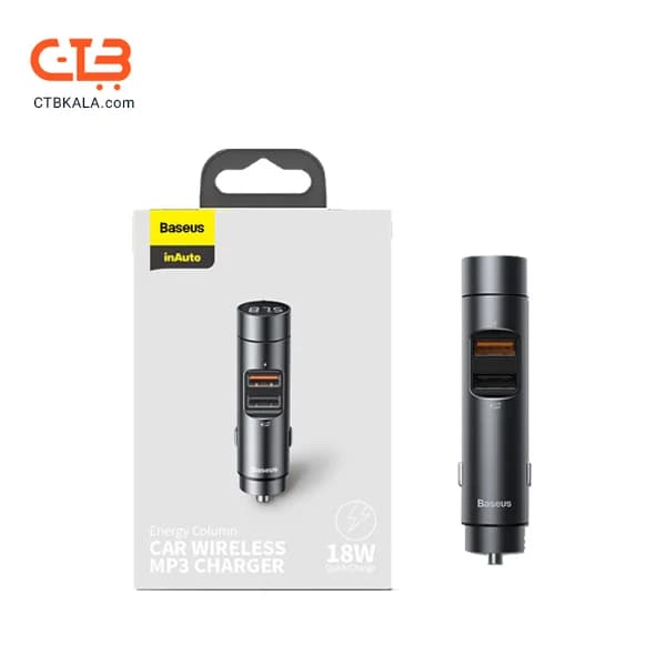 شارژر فندکی و پخش کننده بلوتوثی BASEUS 18W مدل CCNLZ-CoS