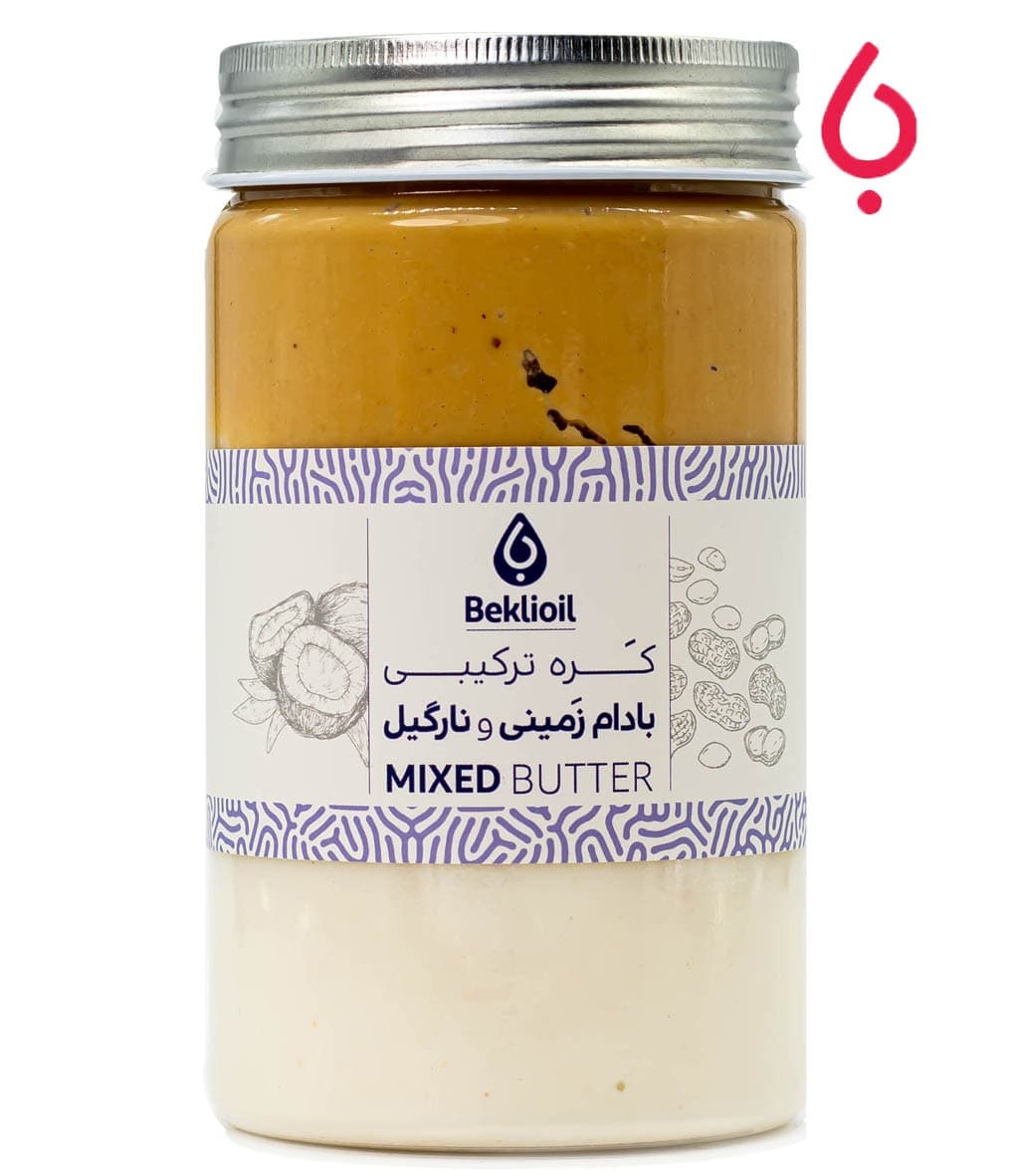 کره میکس بادام زمینی+نارگیل بکلی — تصویر ۲