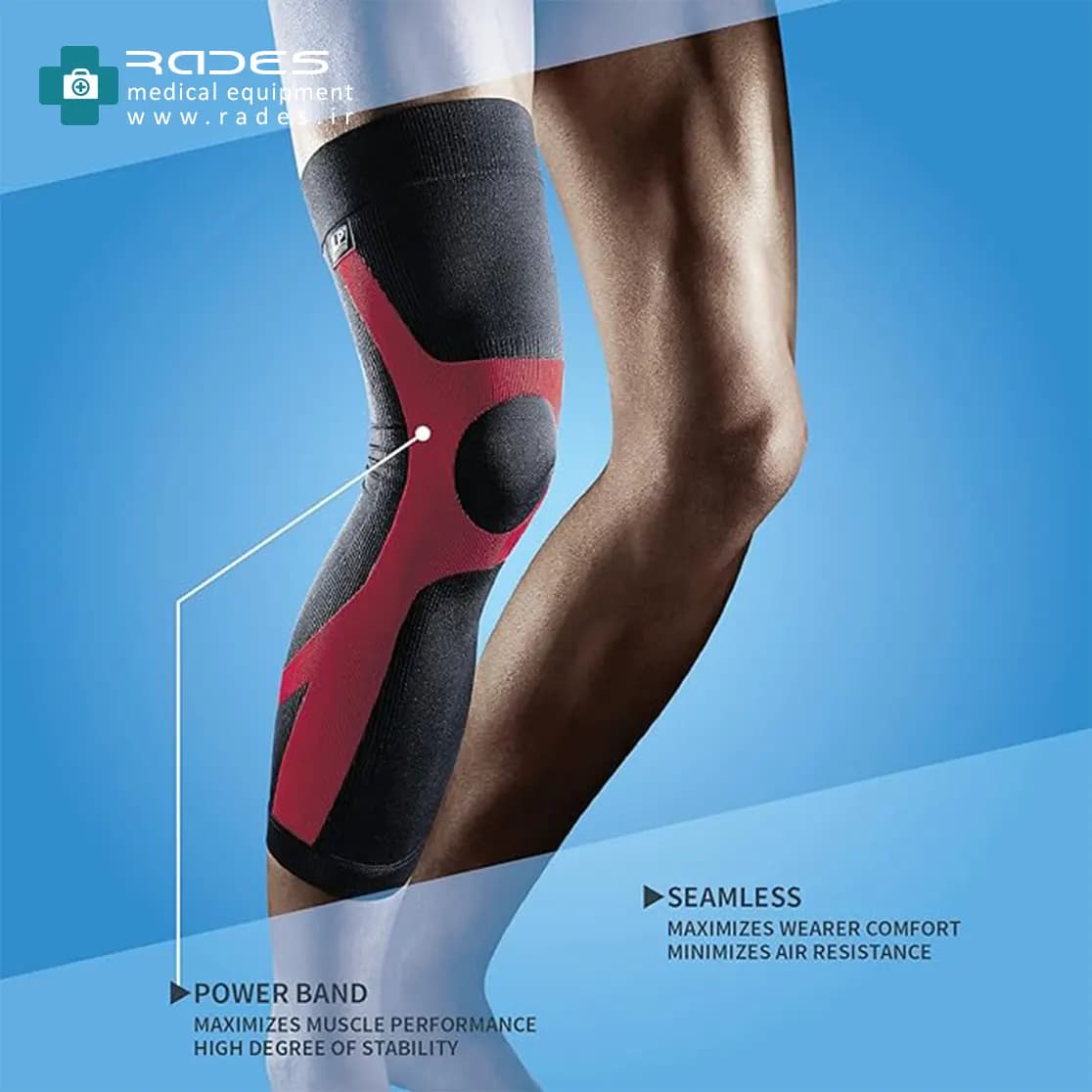 زانوبند ال پی LP SUPPORT Knee strap 272 — تصویر ۱۰
