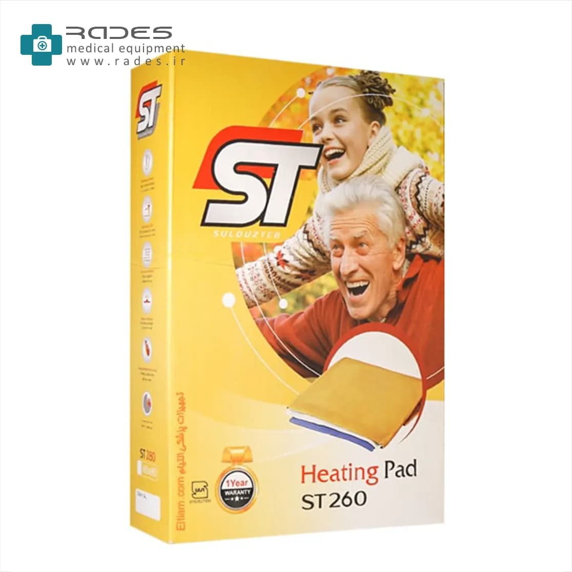 تشکچه برقی اس تی مدل ST260 – سایز 60×40 سانتیمتر — تصویر ۲