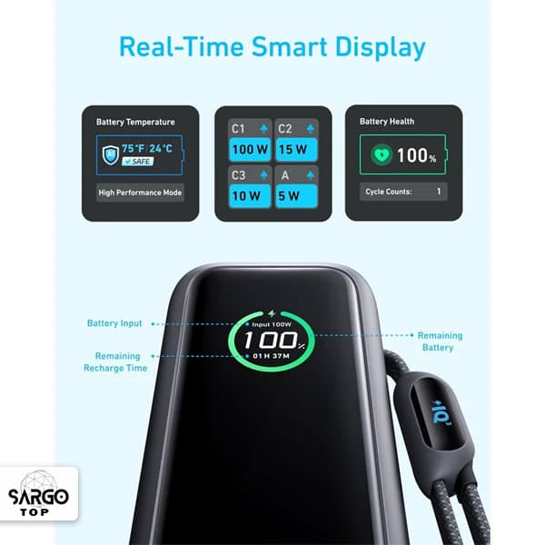 پاور بانک انکر مدل A1695 ظرفیت 25000 ma — تصویر ۵