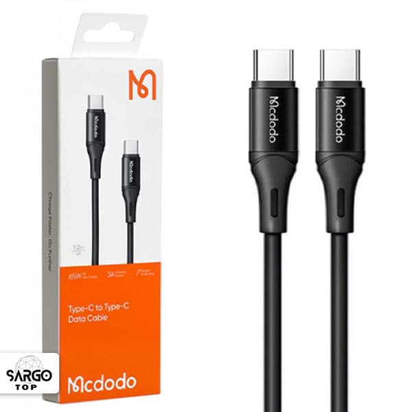 کابل تبدیل فست شارژ Mcdodo CA-221 Type-C To Type-C 3A PD 65W 1.2m — تصویر ۳