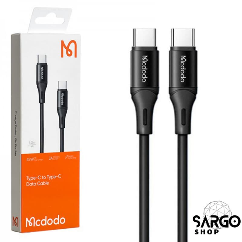 کابل تبدیل فست شارژ Mcdodo CA-221 Type-C To Type-C 3A PD 65W 1.2m — تصویر ۵