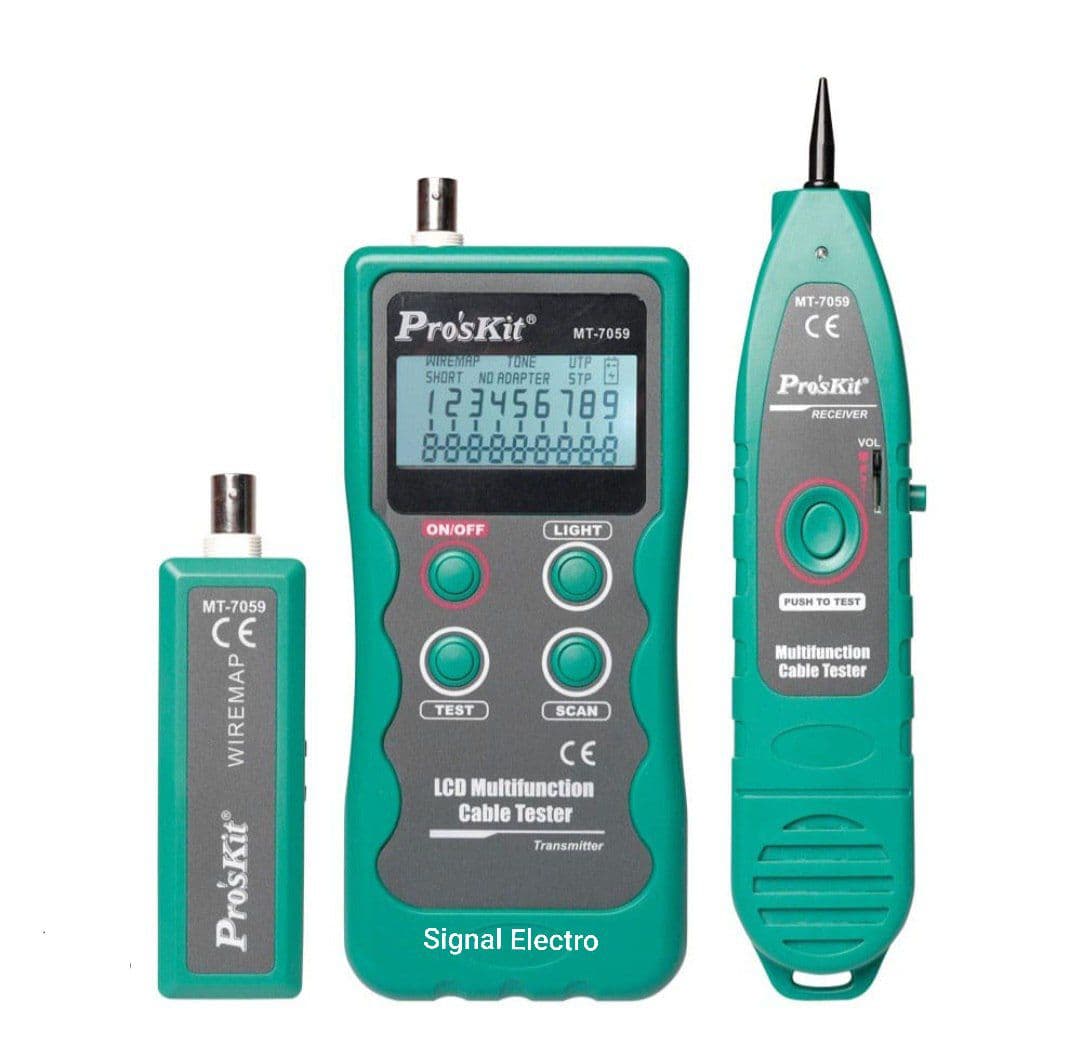 زوج یاب و تستر شبکه دیجیتال پروسکیت ProsKit MT-7059 — تصویر ۳