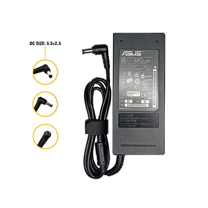 آداپتور و شارژر لپ تاپ ایسوس Asus 19v 4.74a — تصویر ۲