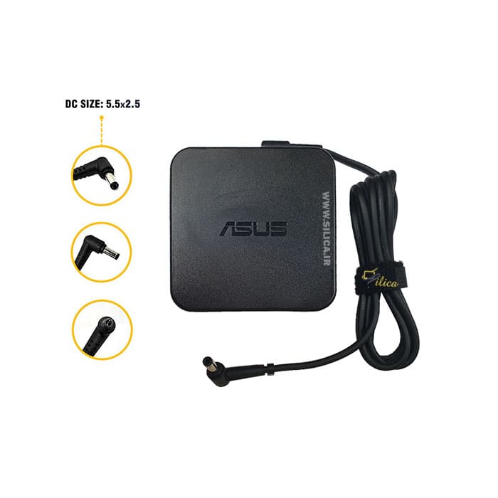 آداپتور و شارژر لپ تاپ اورجینال مربعی ایسوس Asus 19v 4.74a