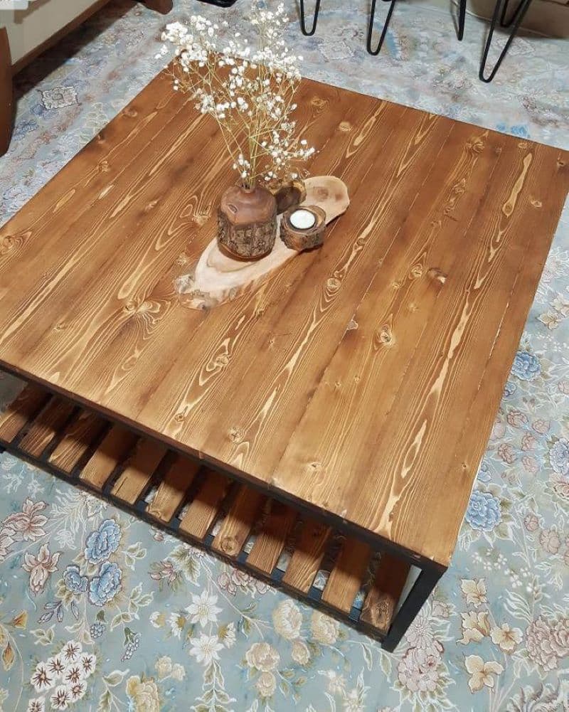 میز جلو مبلی چوبی | کد 900T — تصویر ۴