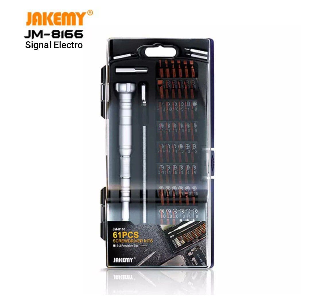 ست پیچ گوشتی 61 عددی جاکمی مدل JAKEMY JM-8166