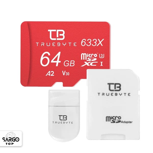 کارت حافظه microSDXC تروبایت 633X-A2-V30 کلاس 10 UHS-I U3 ظرفیت 64 گیگابایت (رم ریدر) — تصویر ۴