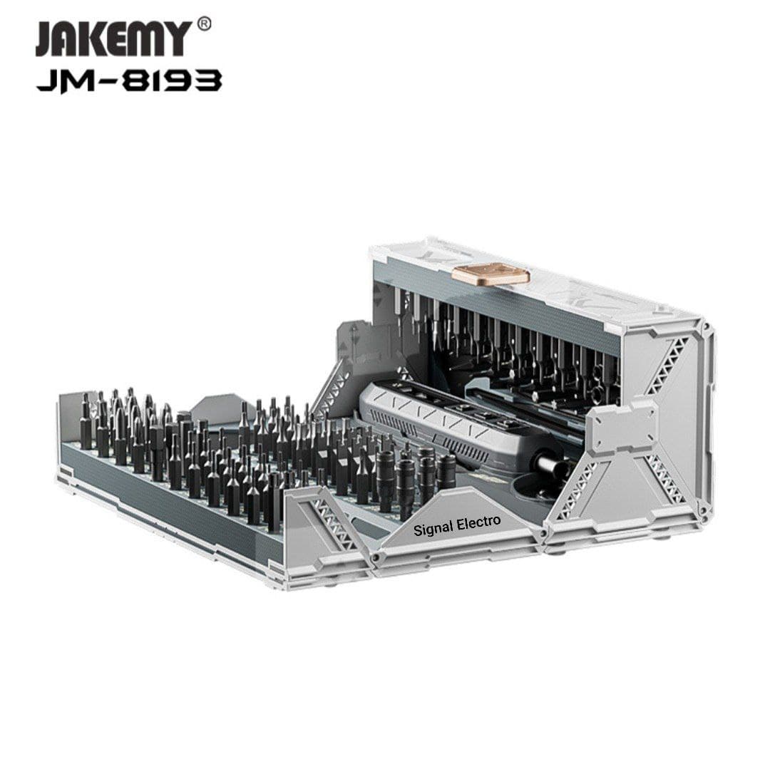 ست پیچ گوشتی شارژی 180 عددی جاکمی مدل JAKEMY JM-8193 — تصویر ۳