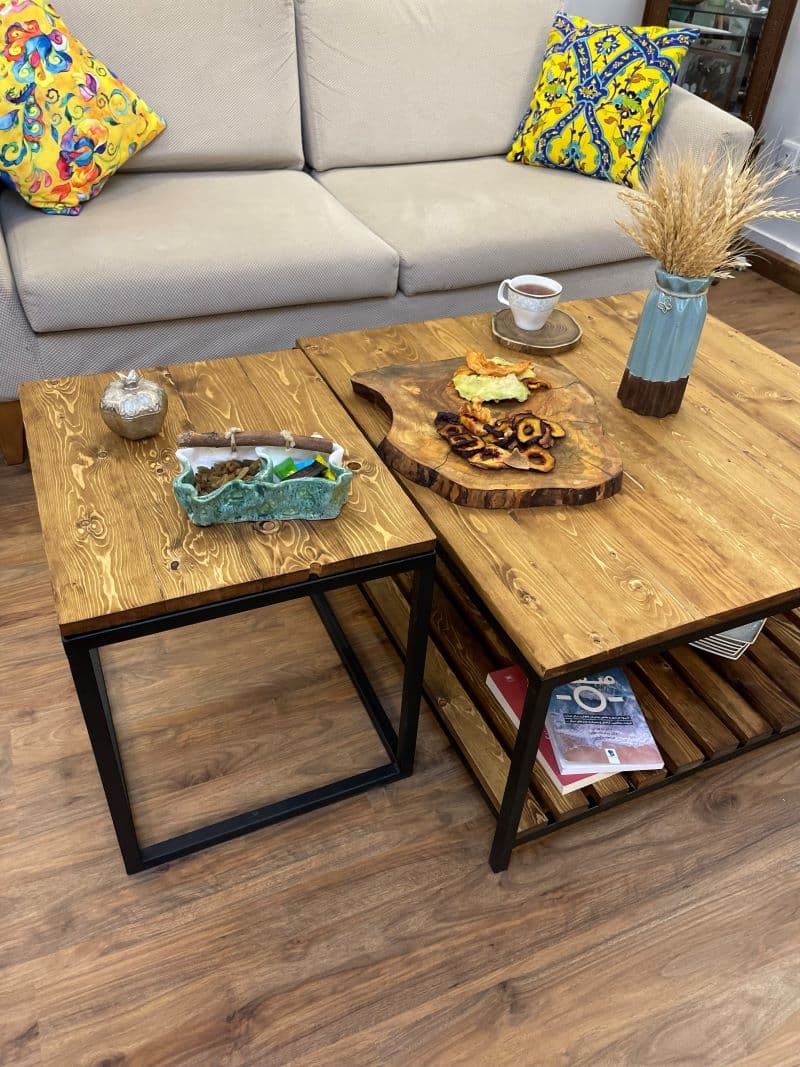 میز جلو مبلی چوبی | کد 610T — تصویر ۳