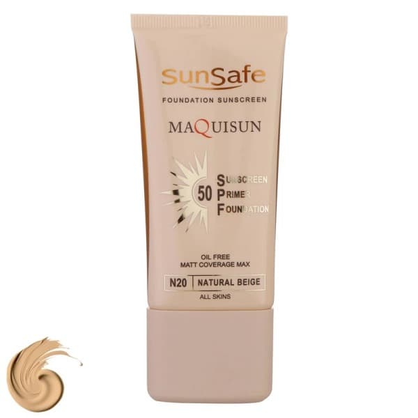 کرم ضد آفتاب سان سیف مکی سان N20 natural beige حجم ۴۰ میلی‌لیتر رنگی بژ طبیعی — تصویر ۲