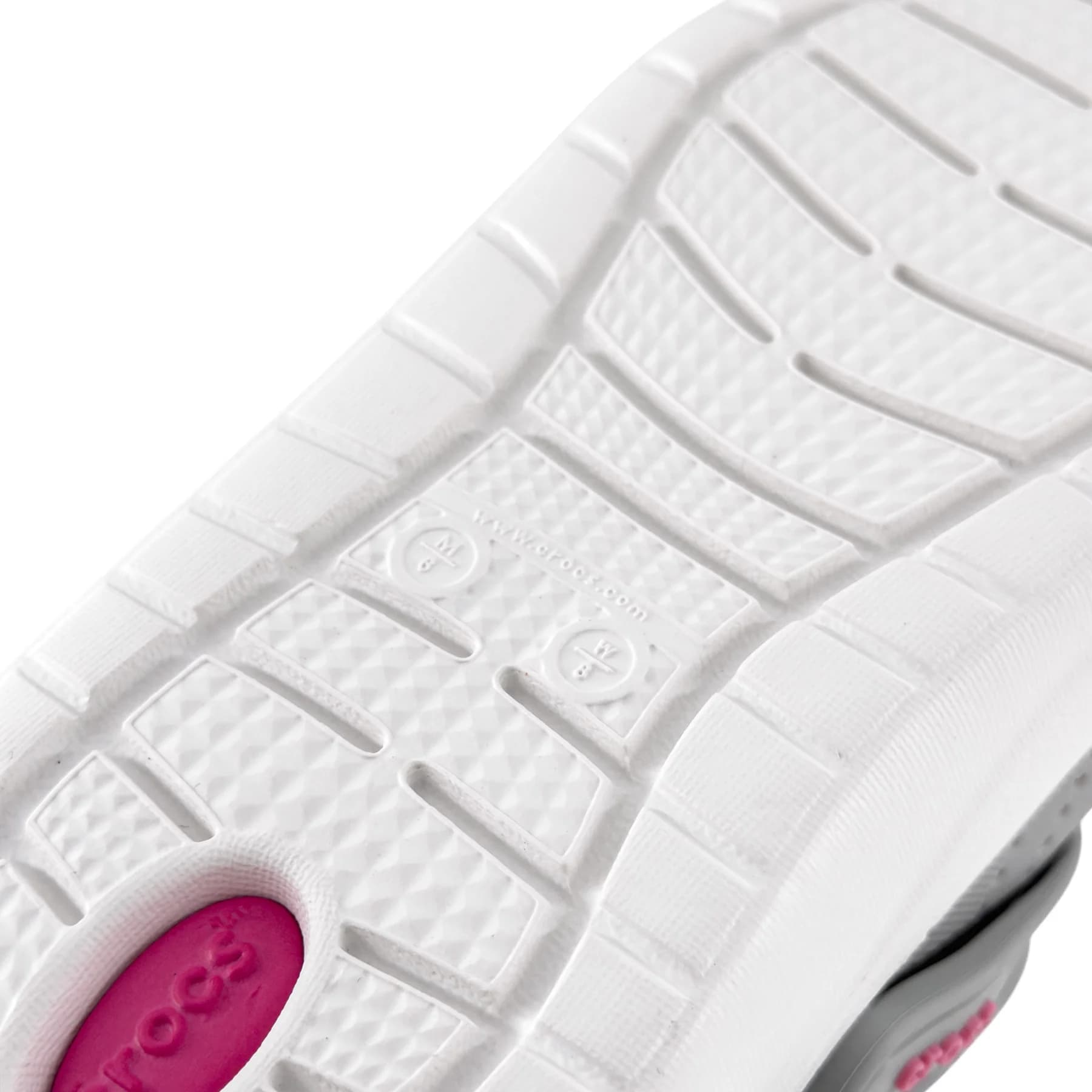 کراکس لایت راید زنانه کادر درمان طوسی صورتی | Crocs LiteRide — تصویر ۱۲