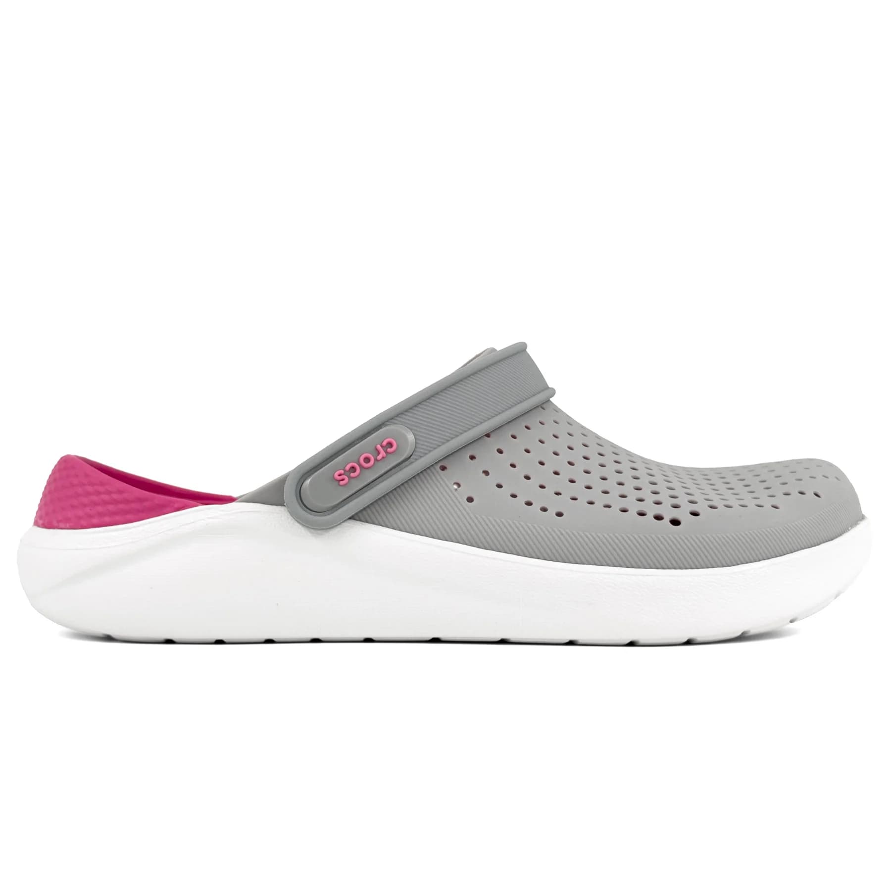 کراکس لایت راید زنانه کادر درمان طوسی صورتی | Crocs LiteRide