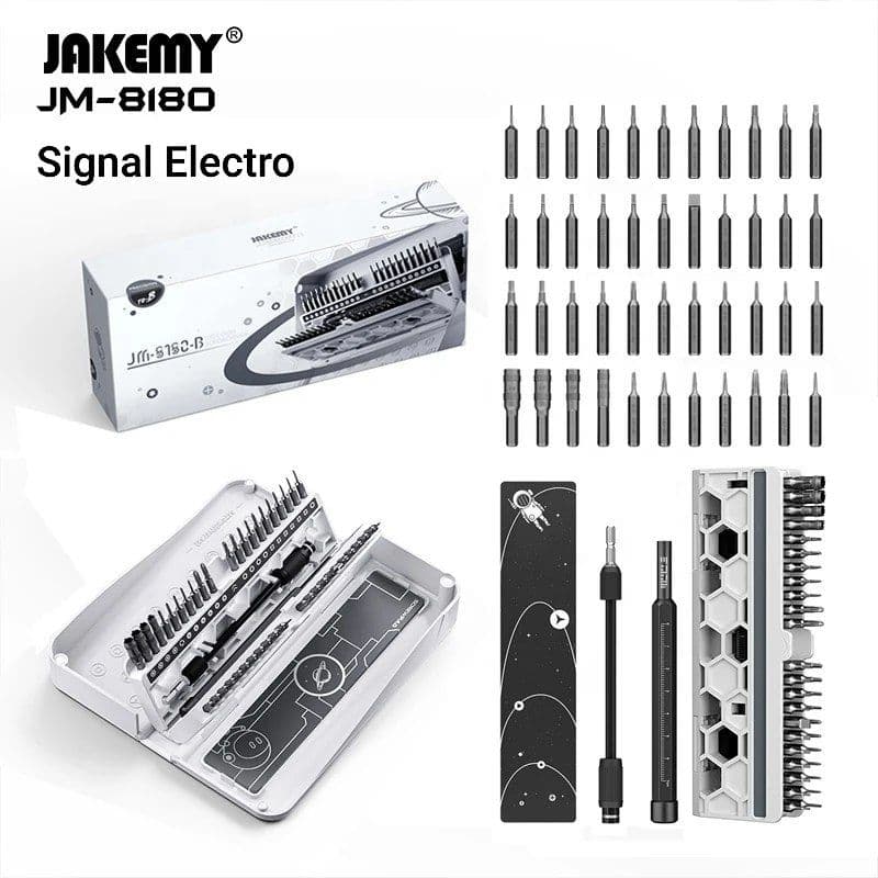 ست پیچ گوشتی 47 عددی جاکمی مدل JAKEMY JM-8180 A/B — تصویر ۸