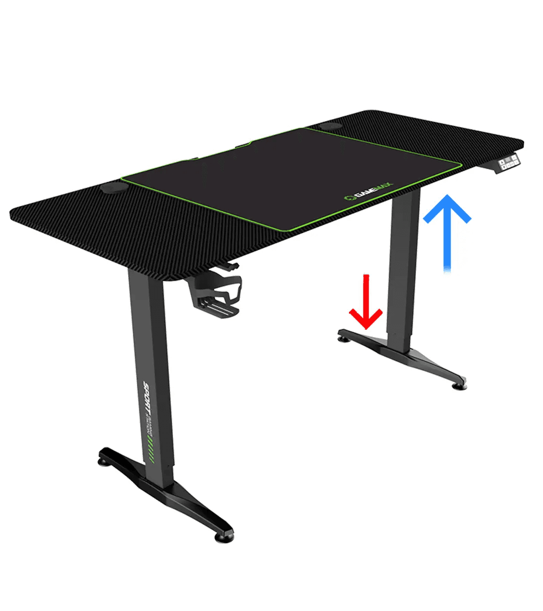 ميز گيمينگ گیم مکس مدل GAME MAX D140 CARBON EC MOTORIZED — تصویر ۷