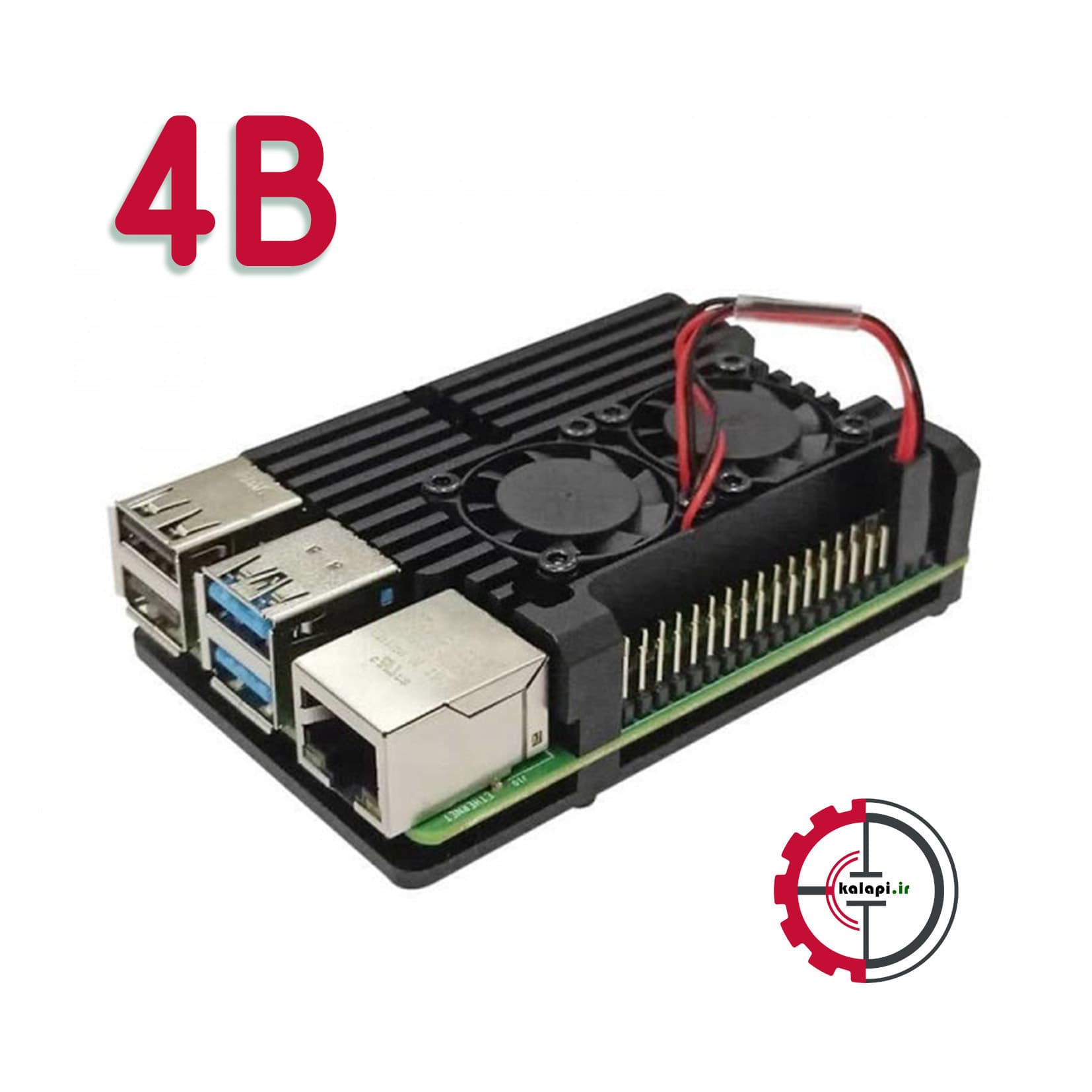 کیس آلومینیومی رزری پای 4 -کد 432 Raspberry Pi 4 Aluminum Case